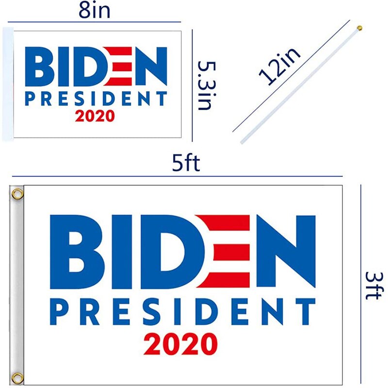 11PCS Presidential Hand-Waving Flags Suitable for Party Decoration Parades Election Day Celebrations