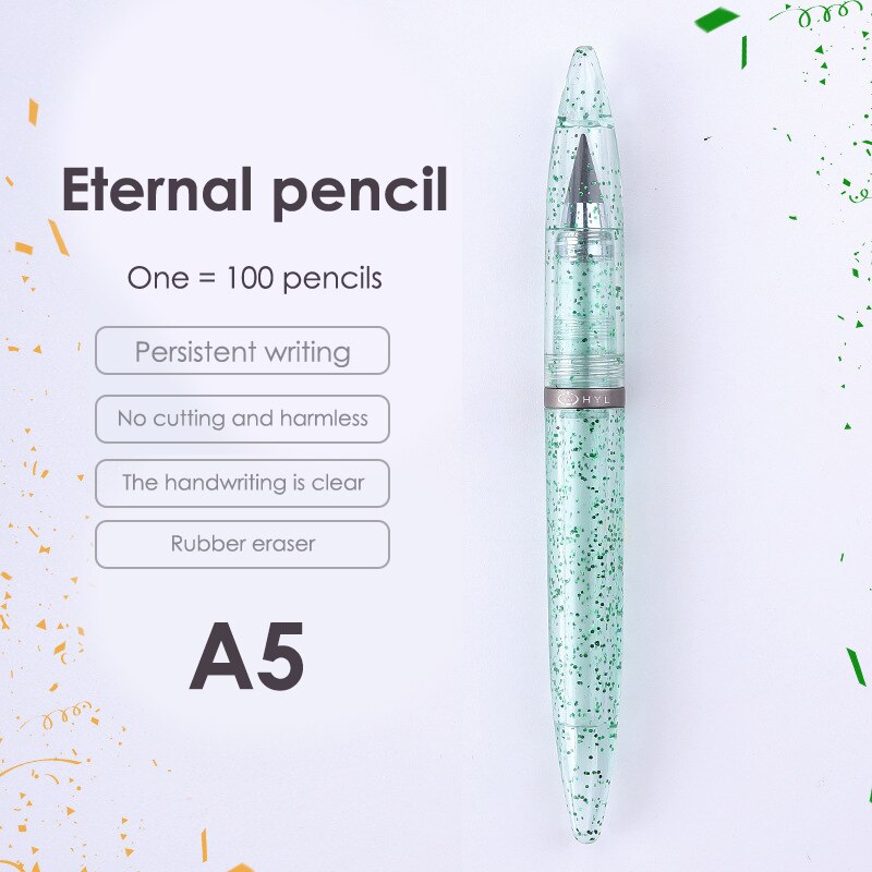 Acryl Technologie Onbeperkt Schrijven Eeuwige Potlood Geen Inkt Pen Magic Potloden Zonder Slijpen Potlood: A5