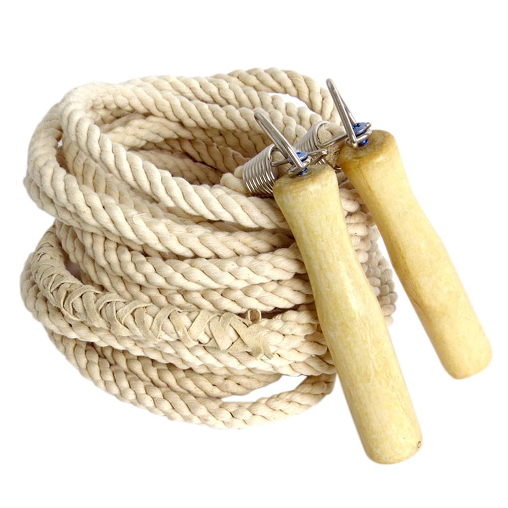 1PC skipping Sports Skipping Rope Practice Speed Jump Wood Grip Handle Children Adult Group Jumping Training 5M or 10M