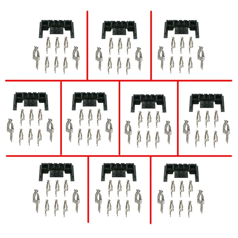 DCB200 PCB BMS Lade Schutz Bord Stecker Halterung Halter Terminal Für dawalt 14,4 V 18 V Li-Ion Batterie DCB203 DCB183: Rosa