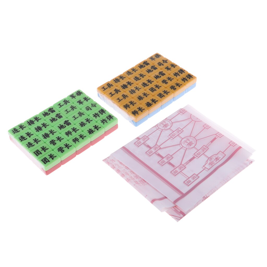 Portable Plastic Chinese Four Side War Chess Set Chess And Pieces Chessboard