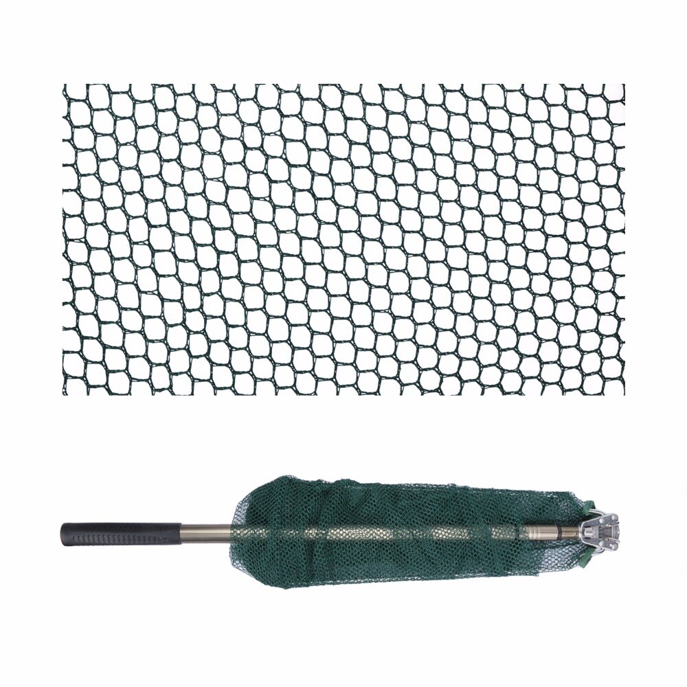 Goture Triangular Landing Net 40x40cm Foldable Fishing Net With Aluminum 3 Section Extending Pole Fishing Network