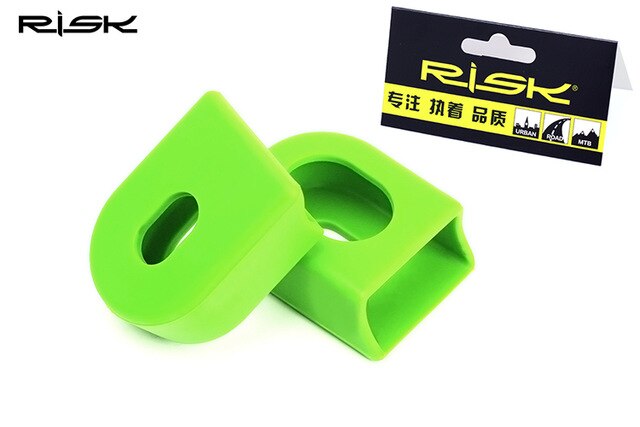 RISK-Protector de manivela para bicicleta de montaña, 1 par, Protector de 4 colores para cadena de rueda de bicicleta de montaña SLX XT: Green