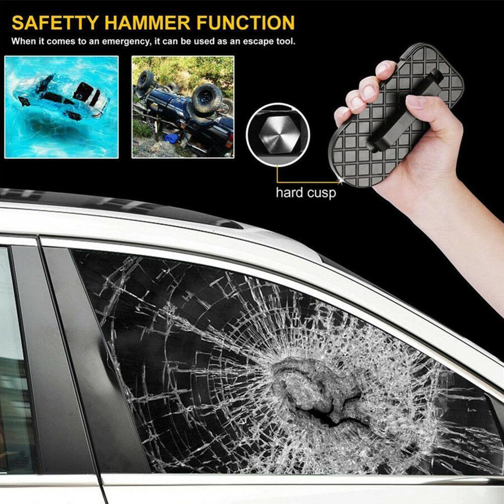 Aggiornato auto Pieghevole Scaletta Ausiliario Pedale auto Tetto Pedale Del Piede Pioli con Il Martello Di Sicurezza di facile Accesso Il Tetto ricambi auto