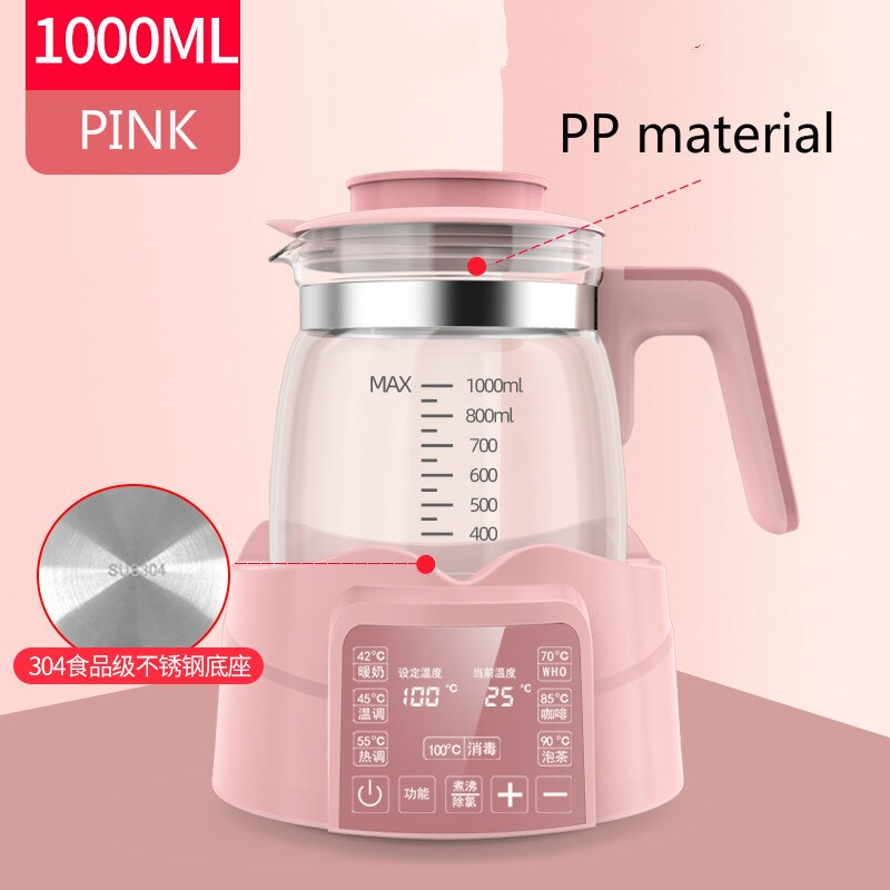 Kleinkind Thermostat milch regler, wasserkocher, heißer wasser, Clever isolierung topf, automatische milch erwärmung, warme milch, milch pulver: Rosa / EU