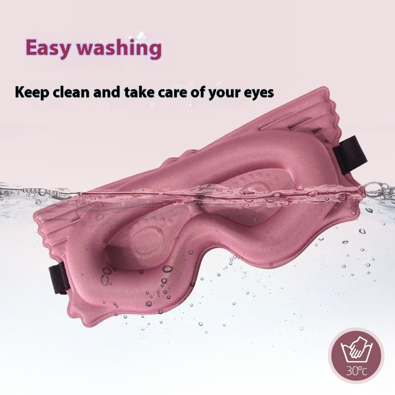 3D Slaapmasker Verduisterend Slapen Oogmasker Ogen Cover Reizen Slaapmasker Draagbare Blockout Licht Slaapmasker Ademende vulling