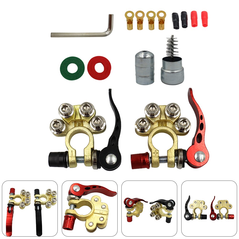 1 Set Connectors Terminal Clamp Auto Terminal Connector Car Battery Terminal Battery Terminal Connector For Car Batteries Auto