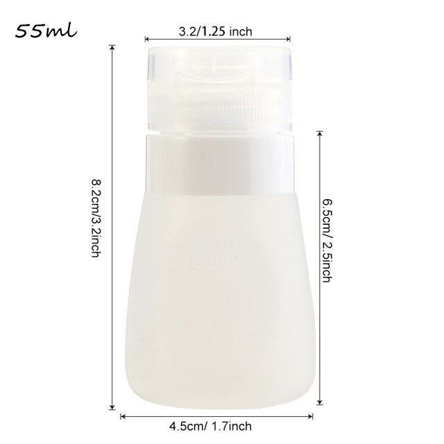 55ml Silicone Sauce Squeeze Bottle ,Salad Dressing Containers,Portable Soft Leak Proof Squeezable Bottle for Salad Sauce