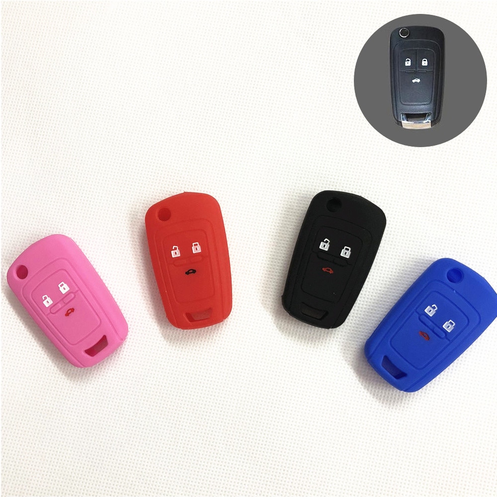 Silicone car key cover key protector keychain case for Chevrolet Cruze TRAX Lova Spark Onix Silverado Volt Camaro Aveo Sail