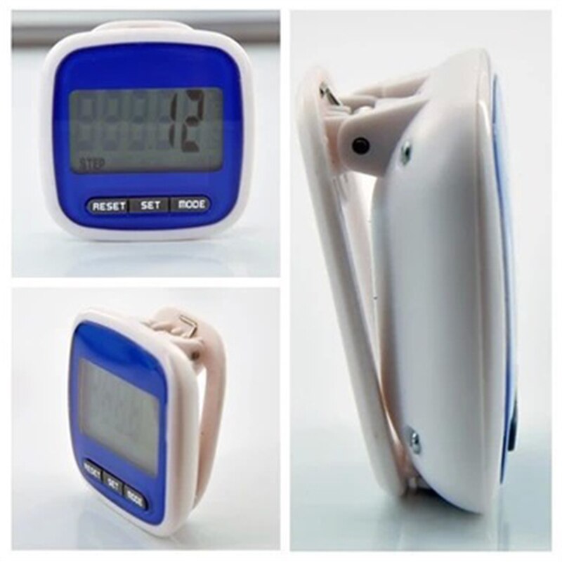 LCD Gürtel Clip Multi-Funktion Schrittzähler gehen Schritte Zählen KM Entfernung Berechnung Zähler Digitale Schrittzähler Fitness Ausrügestochen