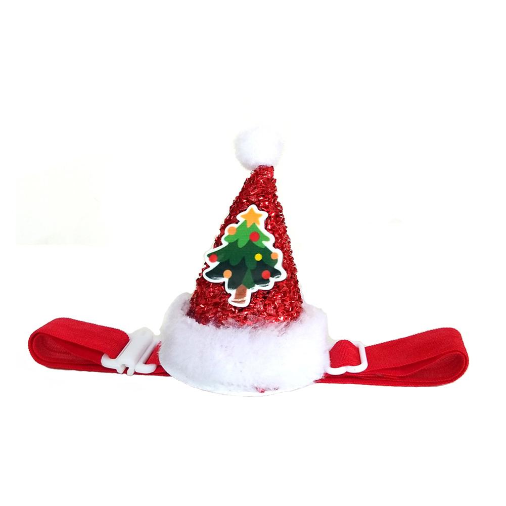 Kerst Hond Kat Hoofdband Hoed Pet Costume Party Kleding Hoofddeksels Cap Verstelbare Decoratie Accessoires voor Puppy Kitten: Rood