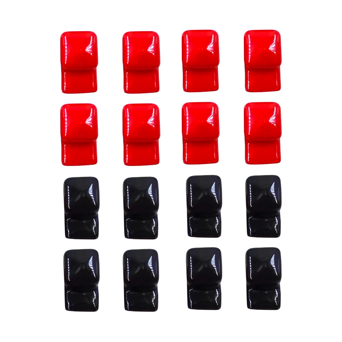 16Pcs Loose Protector Bus Bar Battery Terminal Insulation Cover Battery Flexible busbar PVC Isolation Cover Terminal 230Ah 280Ah: black