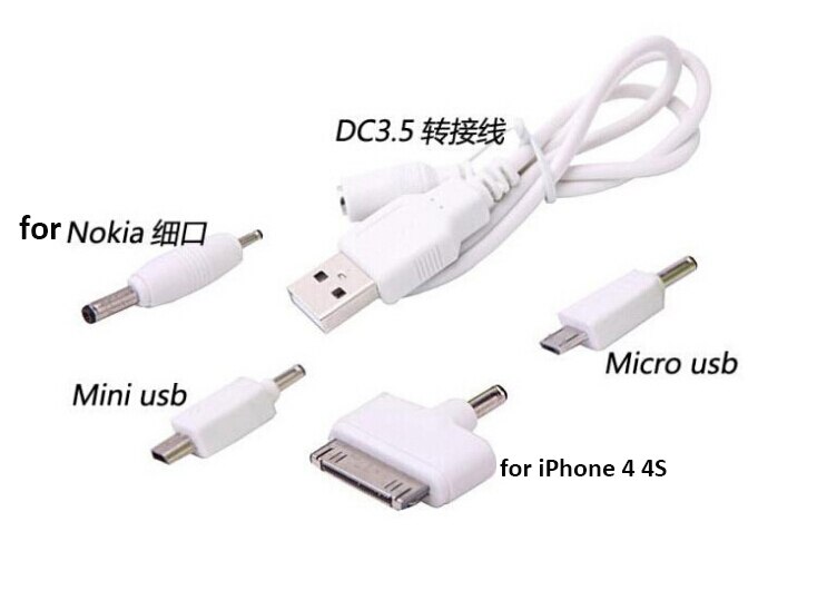 4 In 1 Universele Usb Multi Charger Micro Mini Usb Kabel Adapter Kabels Voor Iphone Samsung Camera MP3/4 Psp Games Nokia