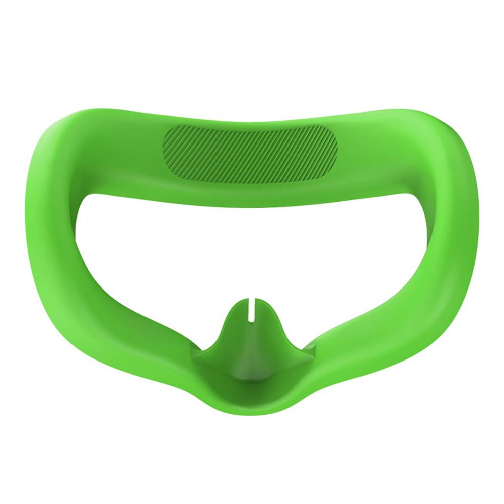 Meta vr-brille, mehrfarbige gesichtsabdeckung für oculus quest 2 , zubehör, ersatz-augenabdeckung aus silikon für oculus quest 2, hülle: Grün
