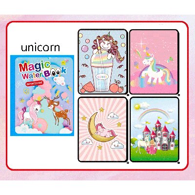 13 Style Magic Water Drawing Book Montessori Coloring Book Graffiti Magic Pen Painting Children&#39;s Toy Birthday: 7
