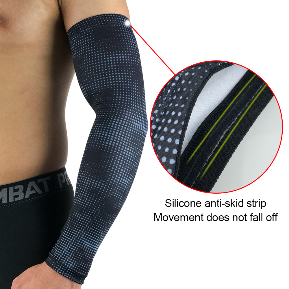 1 Stück Arm-Kompressionshülsen, Kühlhülsen, Armstütze für Tennis und Golfspieler, Sport-Laufmanschettenabdeckung, schützende Armmanschette