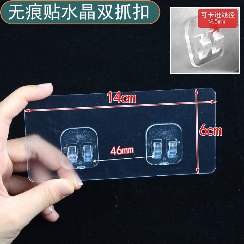 Thuis Plastic Haken Waterdicht Sticky Haak Voor Keuken Badkamer Plank Sticker Plakken Muur Sterke Zelfklevende Haak Hanger