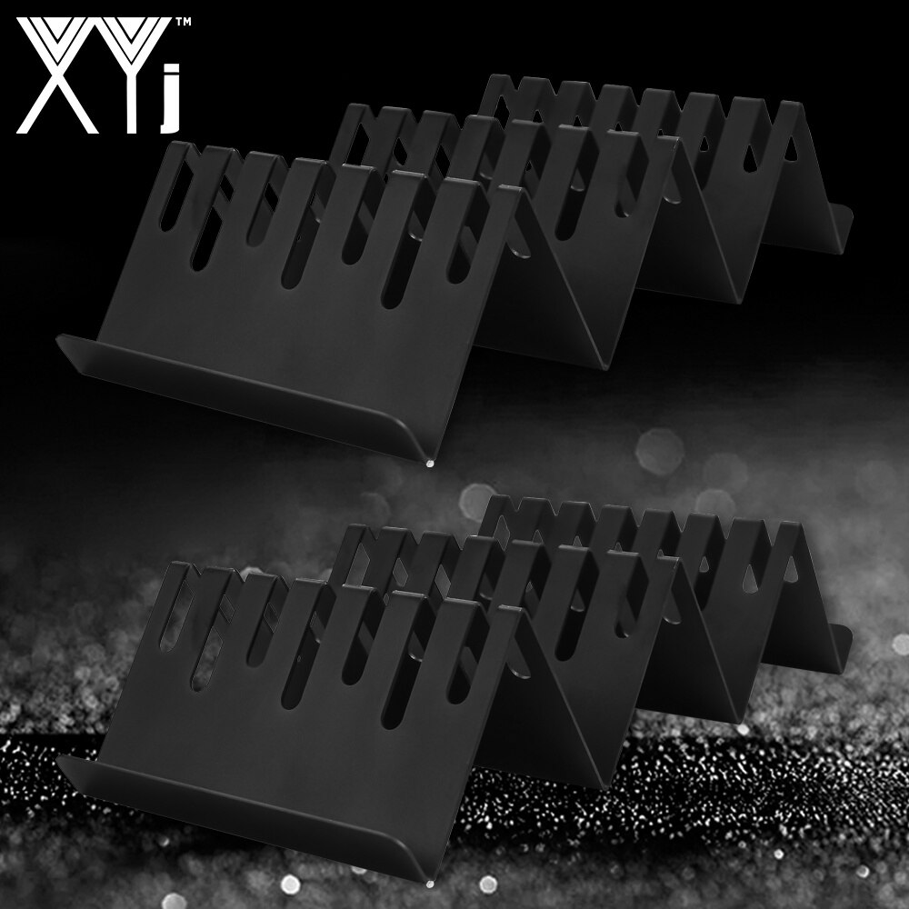 XYj 2PCS Drawer Knife Holder Kitchen Organization W Shape Stainless Steel Knife Block Stand Black Save Space Cooking Tools