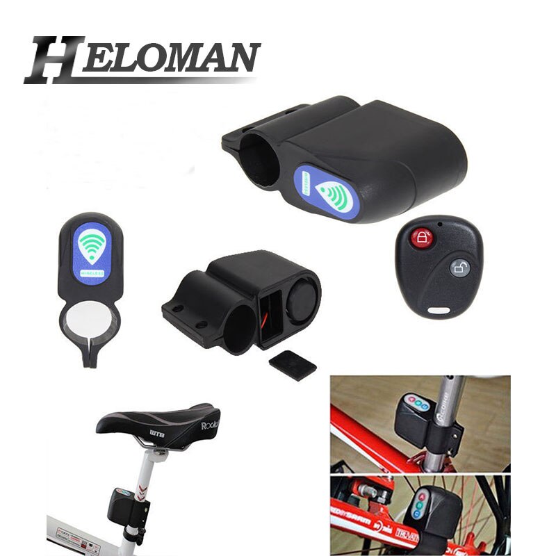 Anti-Diefstal Fietsslot Fietsen Veiligheidsslot Draadloze Afstandsbediening Trillingen Alarm 110dB Fiets Alarm Fietsslot