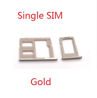 Tarjeta SIM para Samsung Galaxy J3, J5, J7 /J330, J530, J730F, accesorios de adaptador de soporte de ranura para tarjeta SIM, novedad Sencillo/Doble: Single SIM Gold