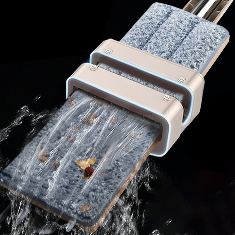 Free Hand Washing Magic Mop Self-Wringing Flat Mop Lazy Home Cleaner Automatic Spin 360 Rotating Wooden Floor Household Cleaning