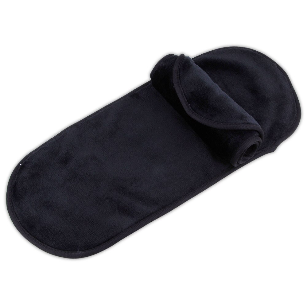 1 pièces microfibre démaquillant serviette 40*17cm nettoyage réutilisable lingette chiffon soins du visage serviette pour enlever l'éponge démaquillante: black