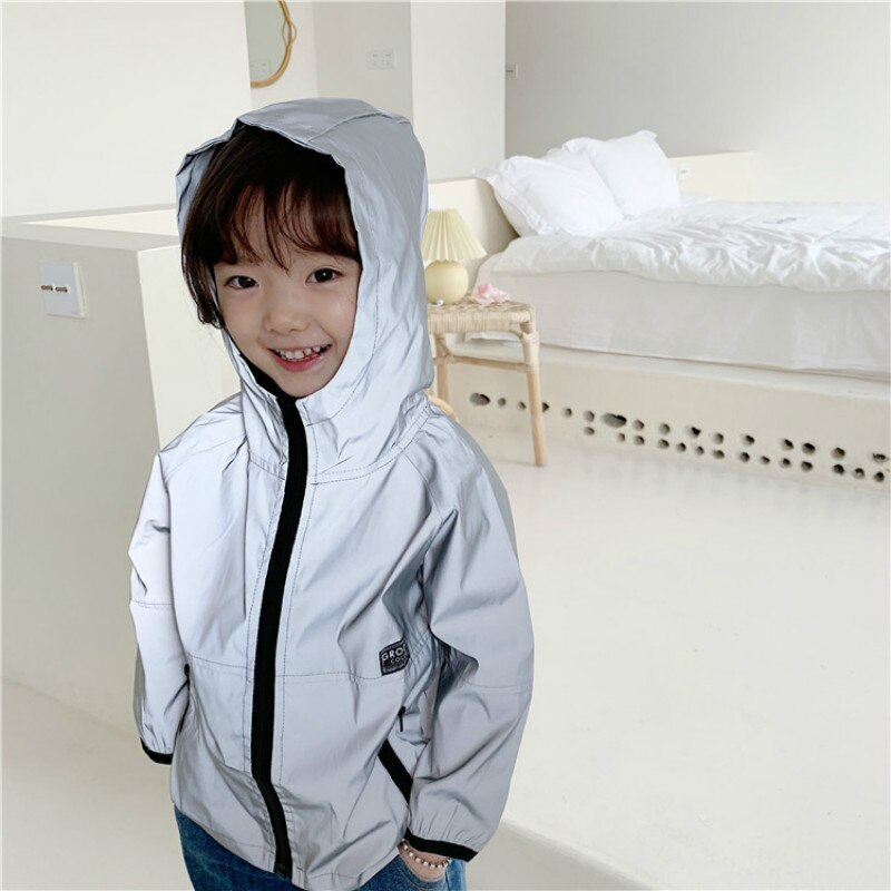 Children's Reflective Coats Autumn Spring Sports Jacket for Boys Breathable Girls Costumes Infantil Party Clothes