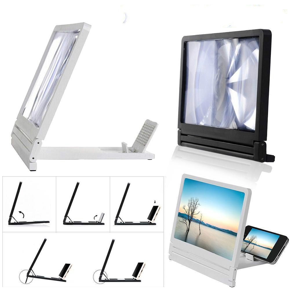 3D Mobile Phone Screen Magnifier HD Video Amplifier for Smartphone Stand Enlarger HD Video Magnifying Glass