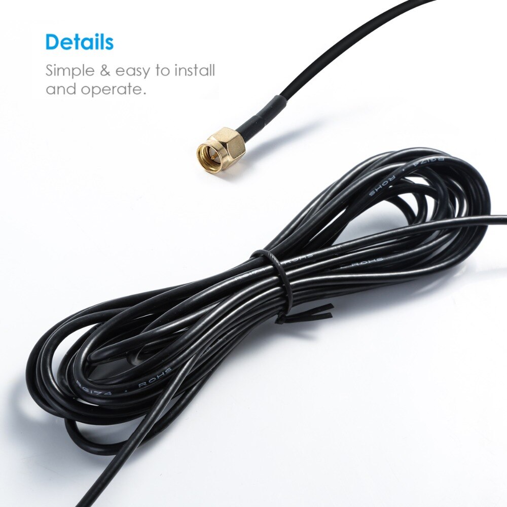 SOONHUA 5dbi 315Mhz Antenna SMA Male Connector With Magnetic Base For Ham Radio Signal Booster Wireless Repeater Antenna Cable