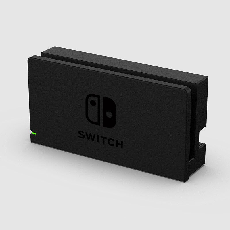 Dekorative Vorderen Platte Schutzhülle Für Nintendo Schalter TV Lade Dock Station Basis Süßigkeiten Farbe Ersatz Frontplatte Fall: Black Logo