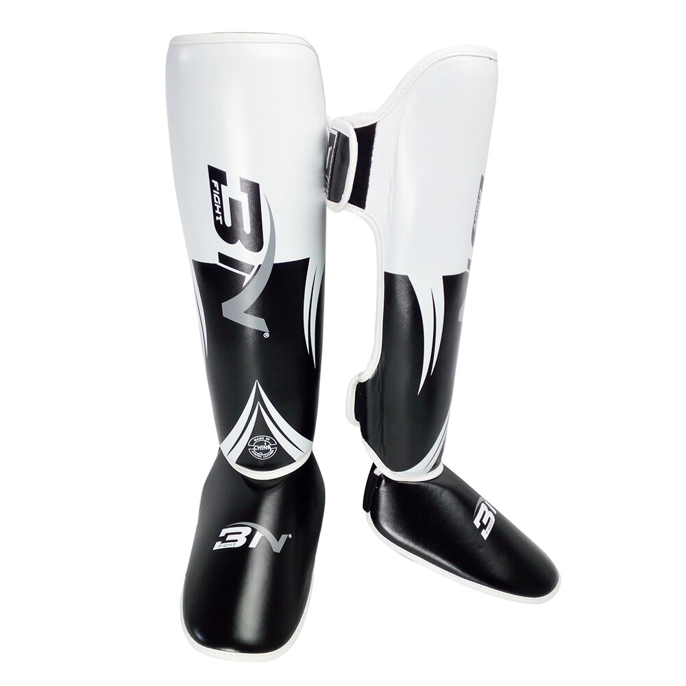 2pcs Kickboxing MMA Boxing Sport Gear Kicking Training Ankle Support Muay Thai Body Shield Sanda Adult Shin Guards Karate Youth: White / L
