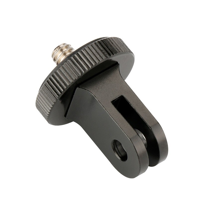 Adaptador de montaje para trípode, de aluminio, para montaje de Gopro a rosca de 1/4 pulgadas para Smartphone, GoPro, SJCAM, SJ4000, XiaoYi, 4K, H9, Eken, cámara de acción: 1 pc Adapter