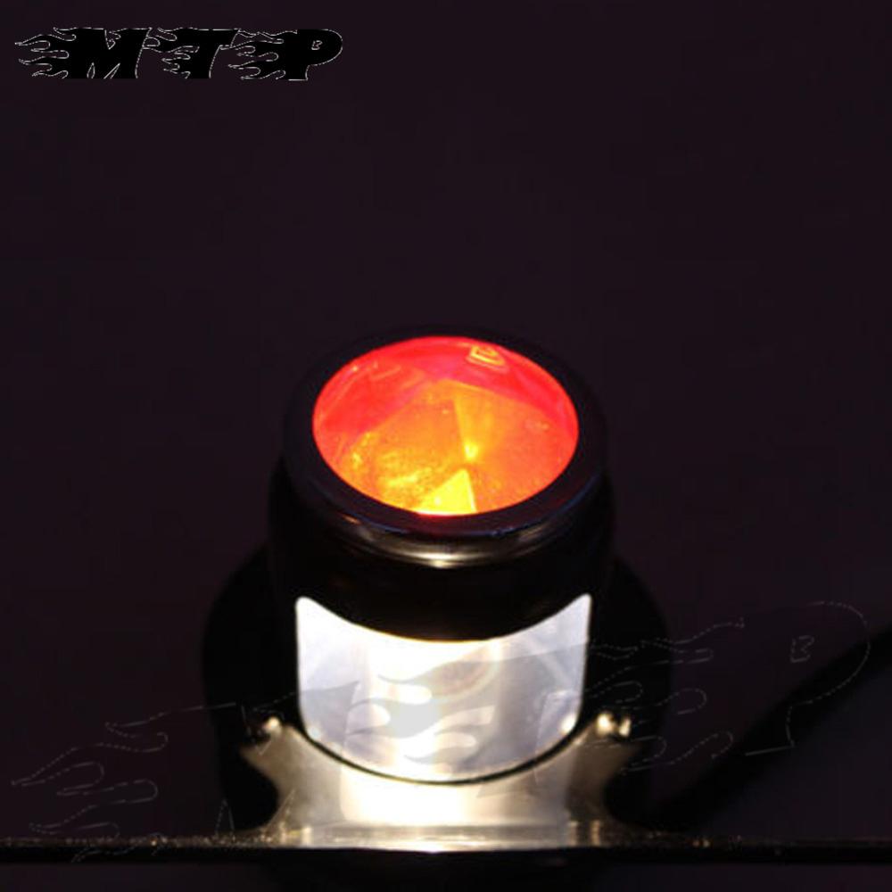Motorfiets LED Rood Achterlicht Brake Remlicht Lamp Kentekenplaat Houder Voor Harley Cafe Racer Chopper Bobber