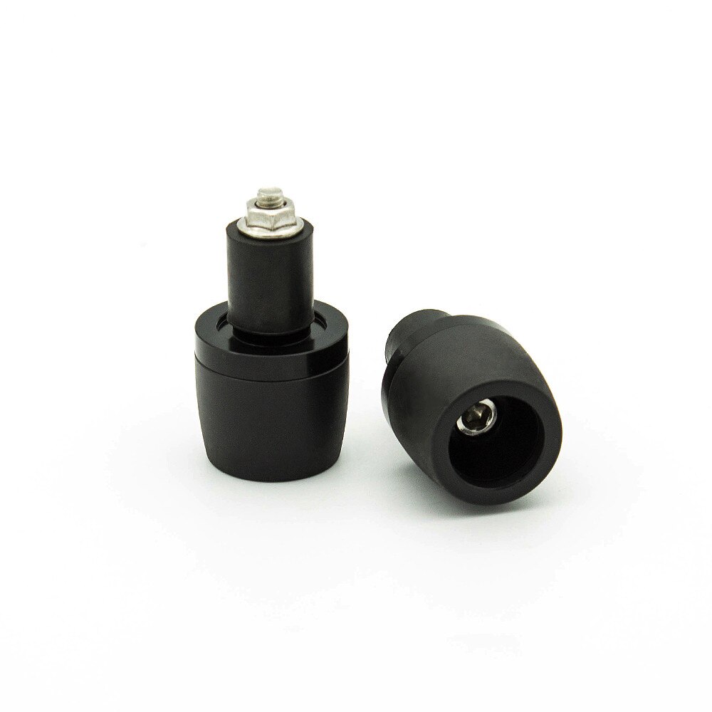 For Yamaha Suzuki Kawasaki Honda Ducati 7/8&quot; 22mm Motorcycle Handlebar Counterweight Plug Slider Handle Bar Ends Grips: Black