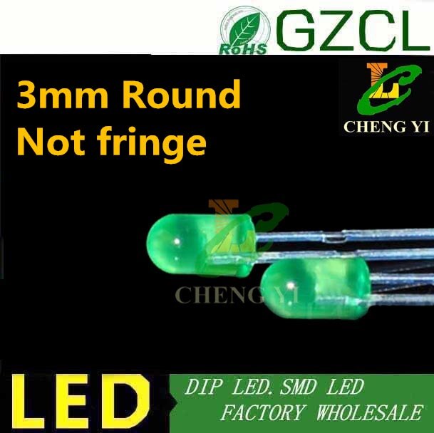 Without fringe DIP 3mm led DIFFUSED RED round 2-pin light diode 1.8-2.2V 1000PCS