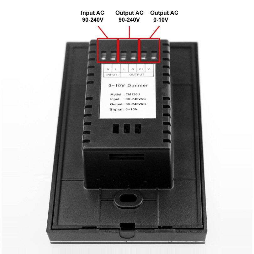 US Standard AC 110V 220V Led Dimmer Touch Switch Control 220 V Led Lamps Output 0-10v Led Dimmer Wall 220v Mounted