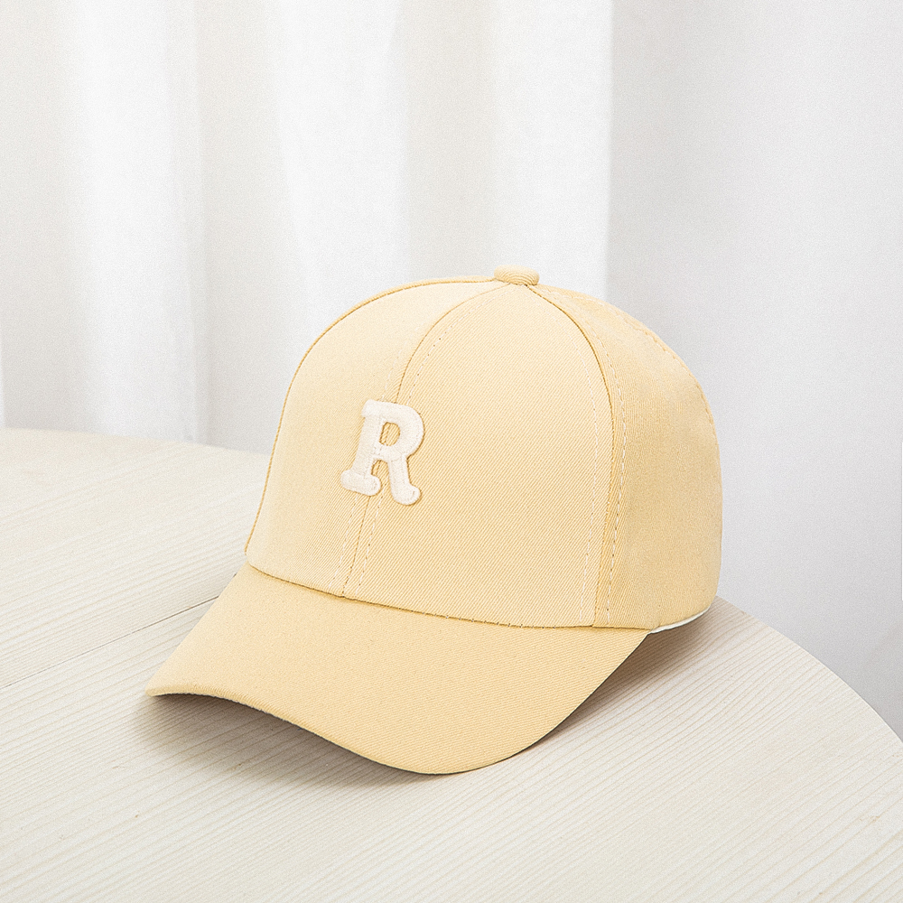 1pc crianças boné de beisebol para menina menino primavera verão bebê chapéu de sol clássico cor sólida criança pico bonés: Bege