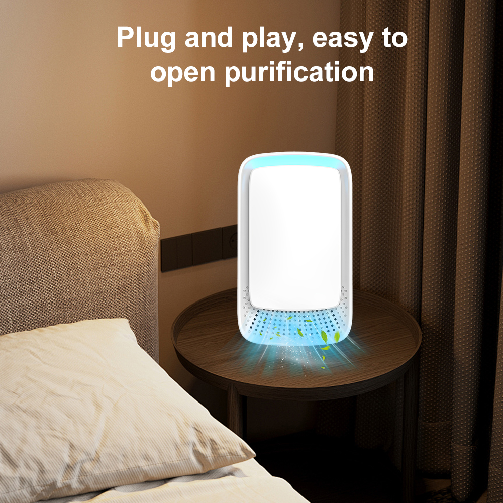 Negatieve ionen luchtreiniger Draagbare filterloze luchtreiniger Stille luchtverfrisser Mini luchtreiniger voor thuis keuken slaapkamer toilet