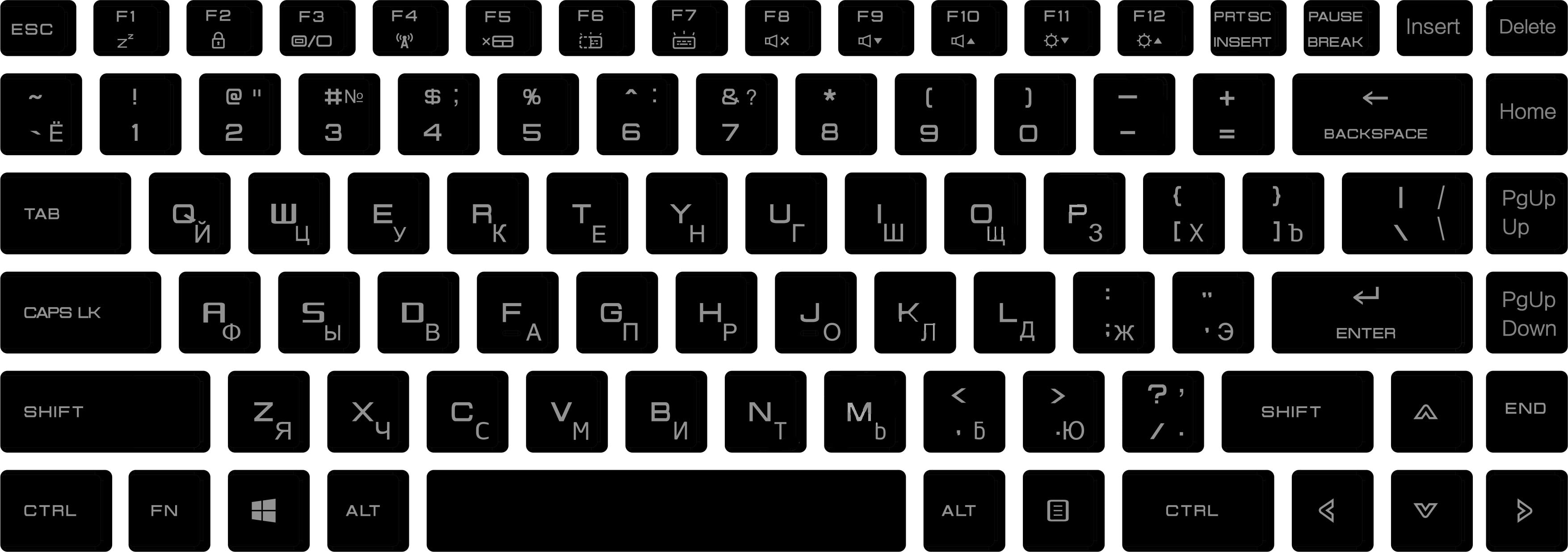 MaiBenBen XiaoMai Russian Keyboard Cover Hold Sticker Skin-Cover Anti-Dusty Laptop Notebook