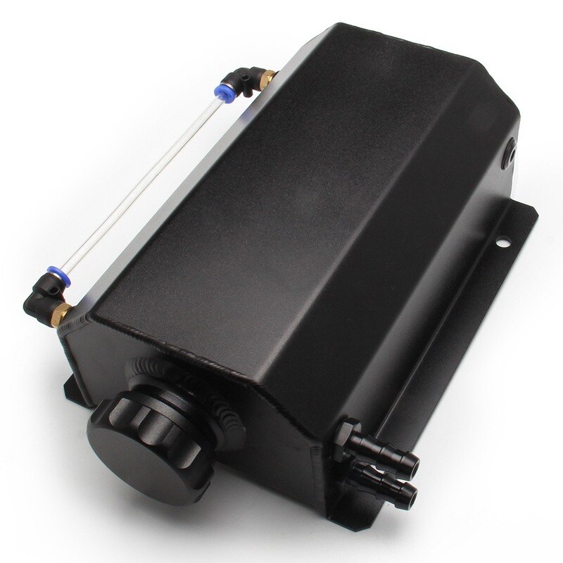 1Pc Universele Aluminium Auto 1L 2L Motorolie Vangst Kan Breather Tank Koelvloeistof Herstel Water Fles Kan Gepolijst Reservoir