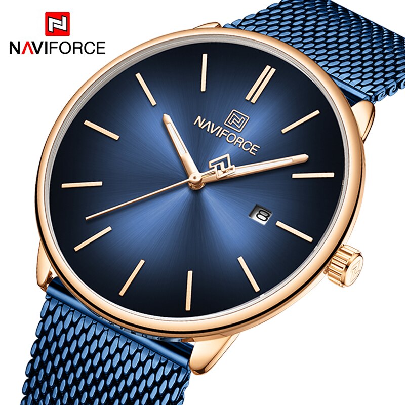 NAVIFORCE Couple montre hommes montre Simple de luxe Quartz montre-bracelet femmes horloge pour mâle femelle étanche amoureux mince montre