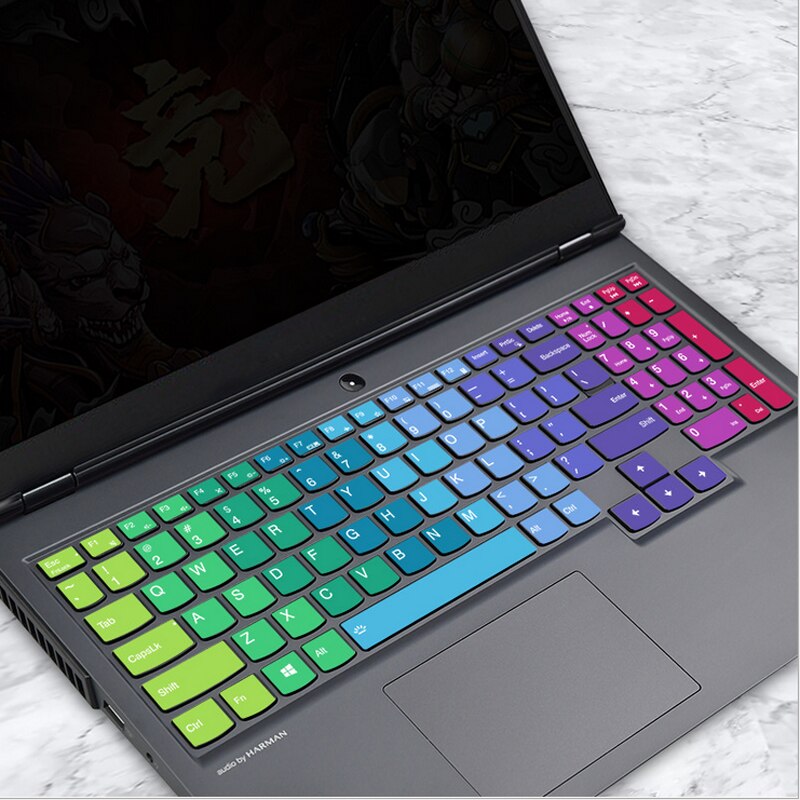 Unique Silicone Waterproof Cover Laptop Keyboards Skin For Lenovo Legion 15.6" R7000/Y7000/R7000P/Y7000P Keyboard Stickers