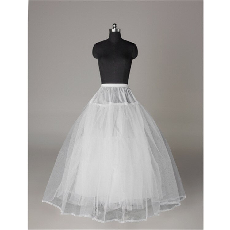 4 Layers Netting Without Hoop Wedding Petticoat Crinoline A Line Underskirt Bridal Dress Accessories