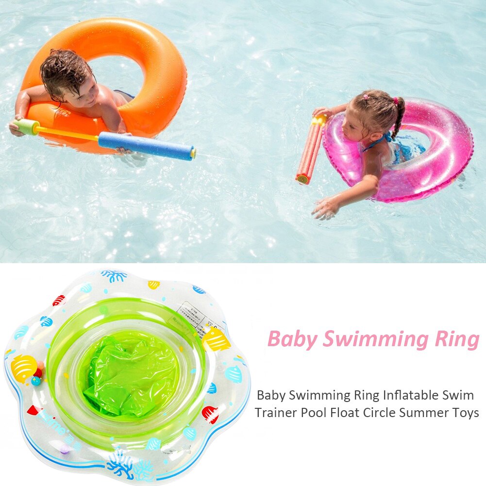 Baby Zwemmen Ring Draagbare Baby Onderarm Drijvende Zwemmen Ring Verdikte Opblaasbare Cirkel Baby Spelen Water Liggen Cirkel