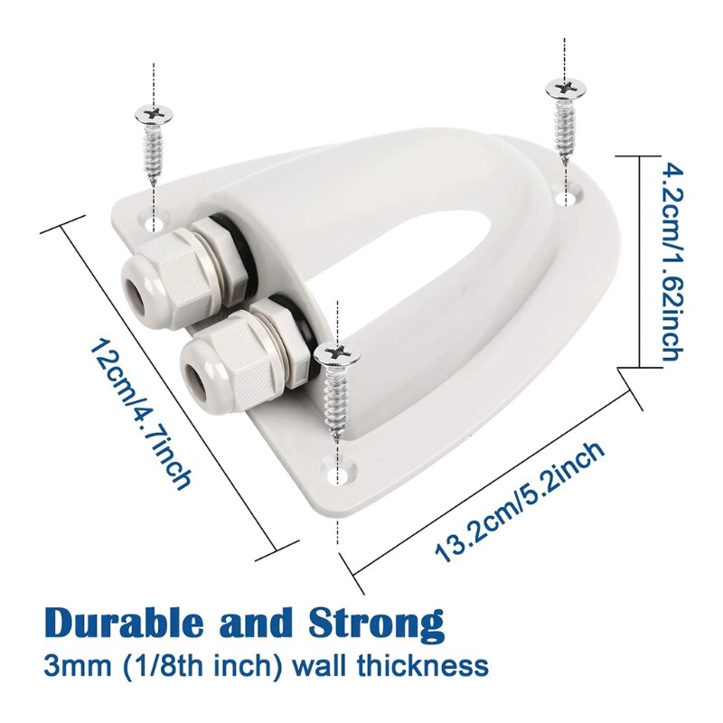 XX9B Cable Entry Gland Waterproof Cable Entry Plate Fits Cables for Solar Motorhomes