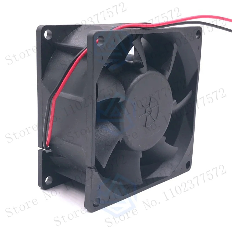 Ventilateur 8038 DC 24v 80mm ventilateur de refroidissement double roulement à billes 0,45A, débit d'air CFM haute vitesse, 80X80X38mm, pour refroidisseur de boîtier d'inverseur de serveur