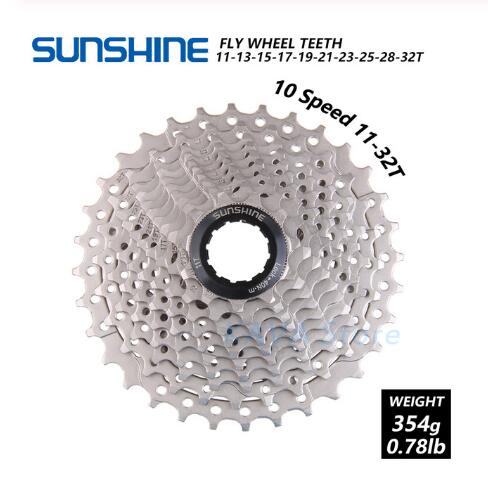Rueda libre de bicicleta de carretera de sol 11-25/28/32/36T de acero para volante de bicicleta 8/9/10/11 S rueda libre de caset: 10 Geschwindigkeit 11-32T