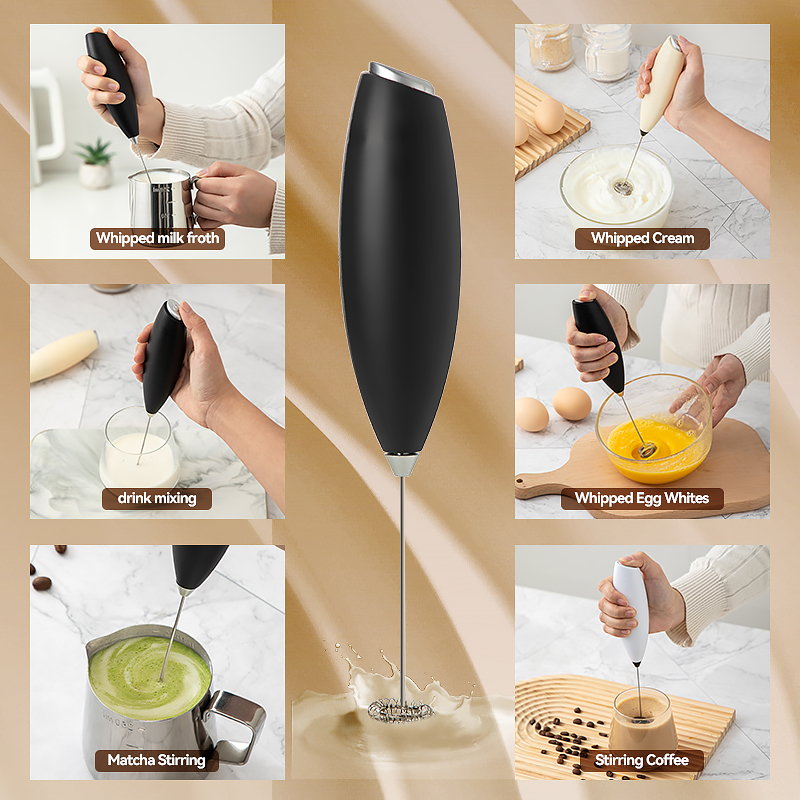Batidora de mano eléctrica para huevos, Espumador de leche, Mini mezclador de bebidas inalámbrico, herramientas para agitar la cocina del hogar, 1 ud.