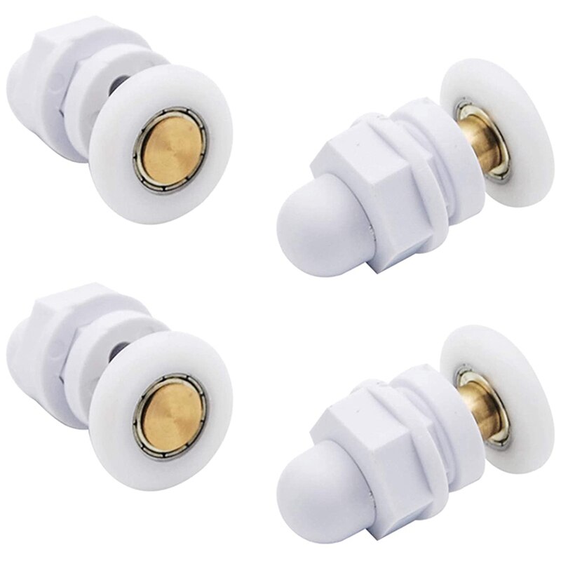 Rueda excéntrica para baño, accesorios de polea colgante para puerta corredera Gl, 2m de diámetro, 4 Uds.