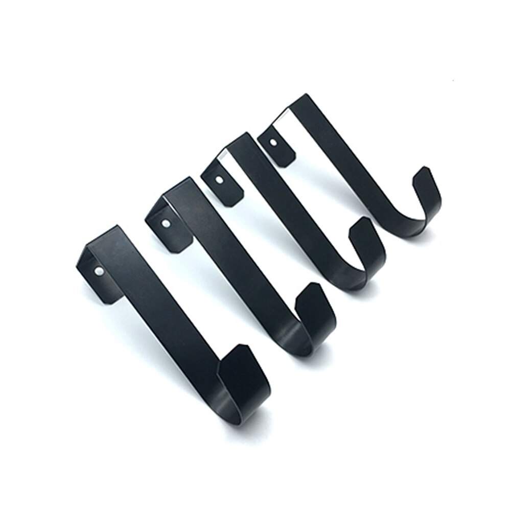 4 pçs soco livre porta de volta ganchos de ferro arte chave saco gancho titular casaco gancho de armazenamento de mercearia gancho para casa sala estar preto a30